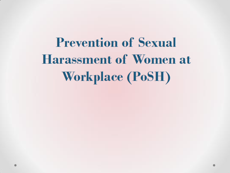 Prevention Of Sexual Harassment Rajhans Consultants And Technocrats